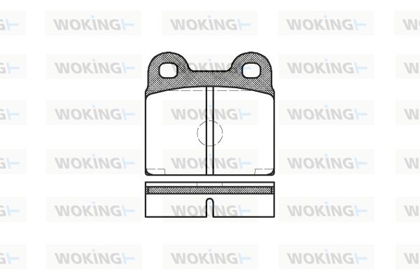 WOKING Комплект тормозных колодок, дисковый тормоз P1073.20