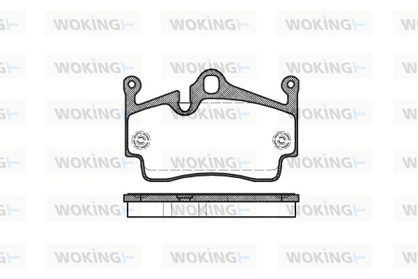 WOKING Комплект тормозных колодок, дисковый тормоз P10913.00