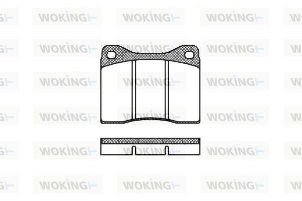 WOKING Комплект тормозных колодок, дисковый тормоз P1113.00