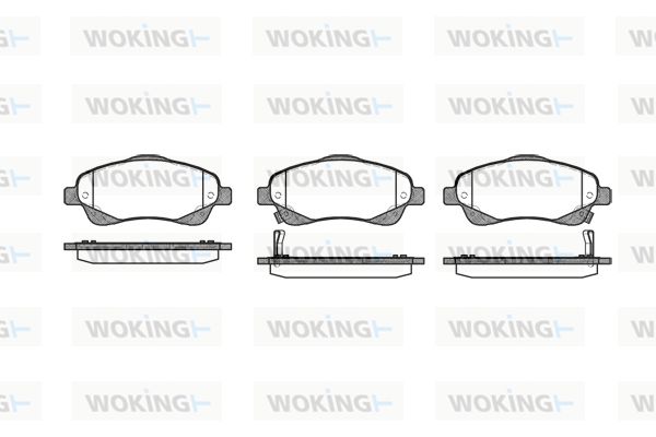 WOKING Комплект тормозных колодок, дисковый тормоз P11463.02