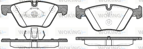 WOKING Комплект тормозных колодок, дисковый тормоз P11523.30