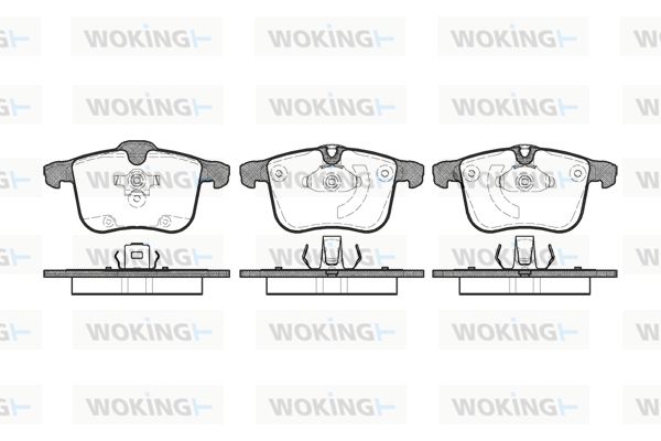 WOKING Комплект тормозных колодок, дисковый тормоз P11533.00