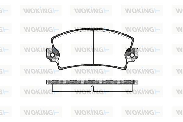 WOKING Комплект тормозных колодок, дисковый тормоз P1213.00