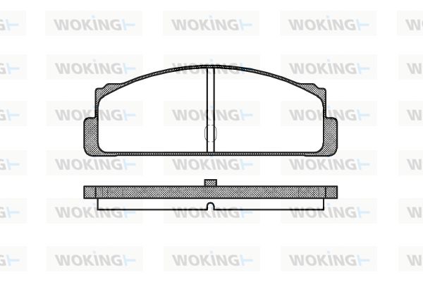 WOKING Комплект тормозных колодок, дисковый тормоз P1223.10
