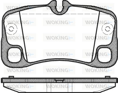 WOKING Комплект тормозных колодок, дисковый тормоз P12693.00