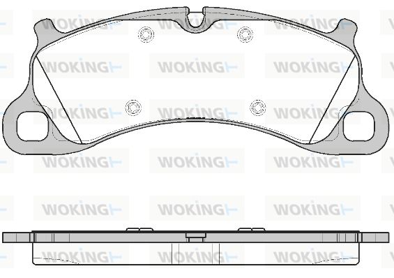 WOKING Комплект тормозных колодок, дисковый тормоз P14423.00