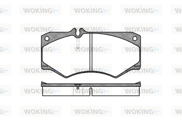 WOKING Комплект тормозных колодок, дисковый тормоз P1473.30