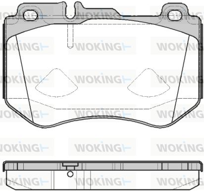 WOKING Комплект тормозных колодок, дисковый тормоз P14913.00