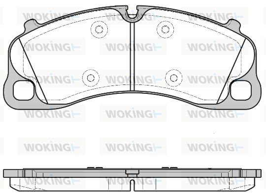 WOKING Комплект тормозных колодок, дисковый тормоз P14973.00