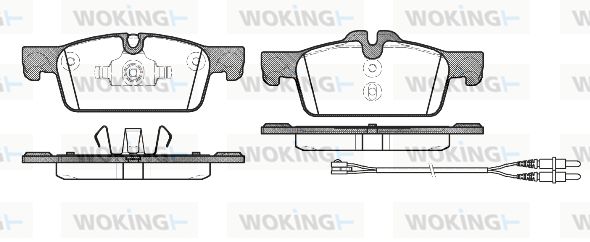 WOKING Комплект тормозных колодок, дисковый тормоз P15613.01