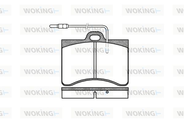 WOKING Комплект тормозных колодок, дисковый тормоз P1863.04