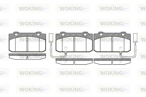 WOKING Комплект тормозных колодок, дисковый тормоз P3103.12