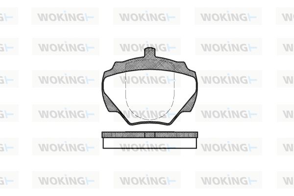 WOKING stabdžių trinkelių rinkinys, diskinis stabdys P3223.00