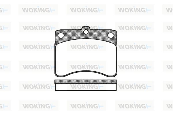 WOKING stabdžių trinkelių rinkinys, diskinis stabdys P3323.00