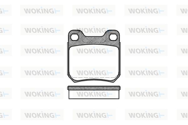 WOKING Комплект тормозных колодок, дисковый тормоз P3393.60