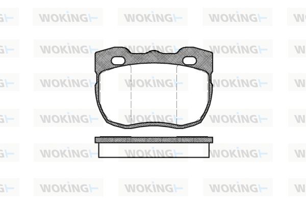 WOKING stabdžių trinkelių rinkinys, diskinis stabdys P3673.00