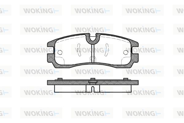 WOKING Комплект тормозных колодок, дисковый тормоз P4663.30