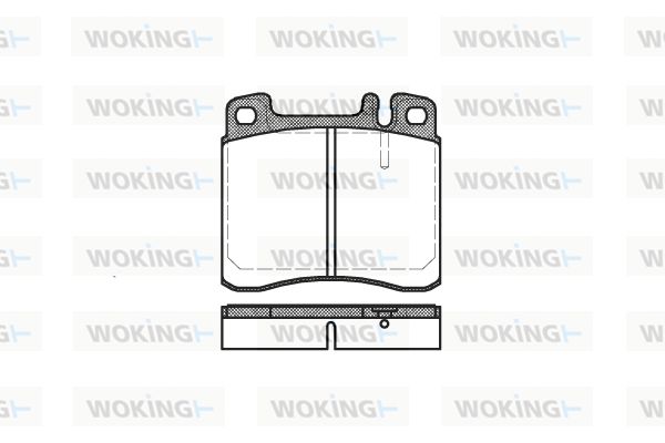 WOKING stabdžių trinkelių rinkinys, diskinis stabdys P5083.00