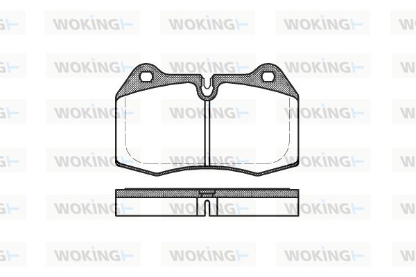 WOKING stabdžių trinkelių rinkinys, diskinis stabdys P5413.00