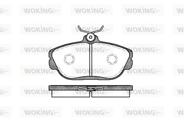 WOKING stabdžių trinkelių rinkinys, diskinis stabdys P5533.00