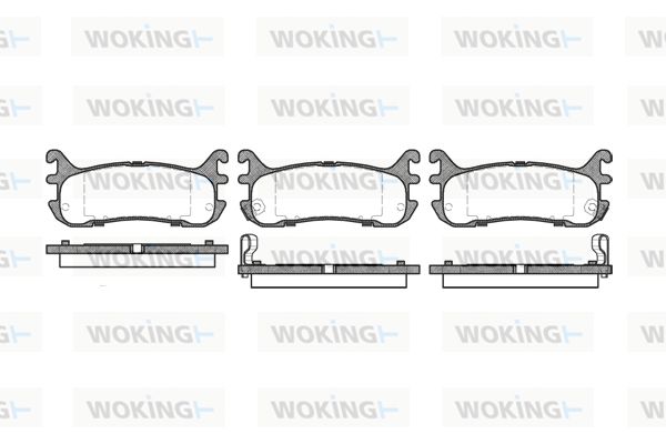 WOKING Комплект тормозных колодок, дисковый тормоз P5793.02