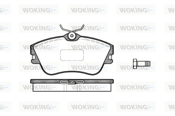 WOKING Комплект тормозных колодок, дисковый тормоз P5803.00