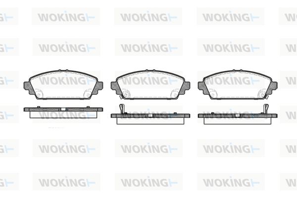 WOKING Комплект тормозных колодок, дисковый тормоз P6003.02