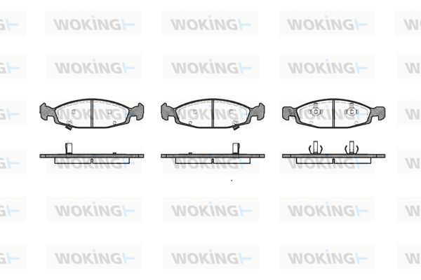 WOKING Комплект тормозных колодок, дисковый тормоз P6363.02