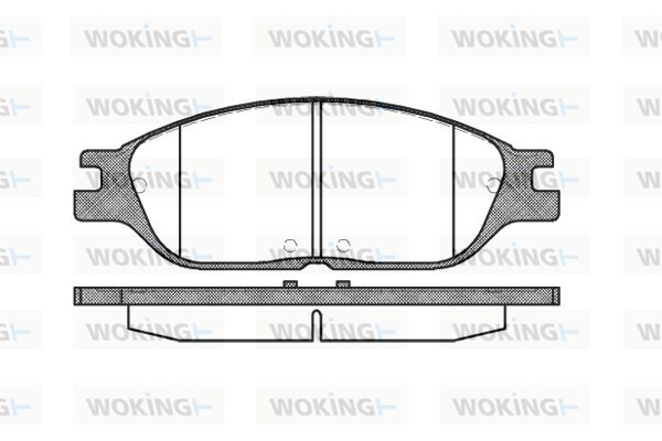 WOKING Комплект тормозных колодок, дисковый тормоз P6383.00