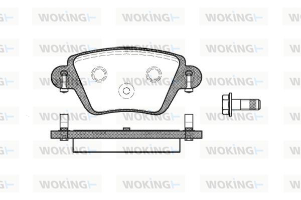 WOKING Комплект тормозных колодок, дисковый тормоз P6773.10