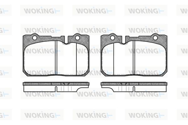 WOKING stabdžių trinkelių rinkinys, diskinis stabdys P7793.00