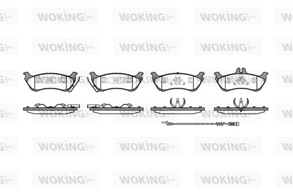 WOKING Комплект тормозных колодок, дисковый тормоз P7983.11