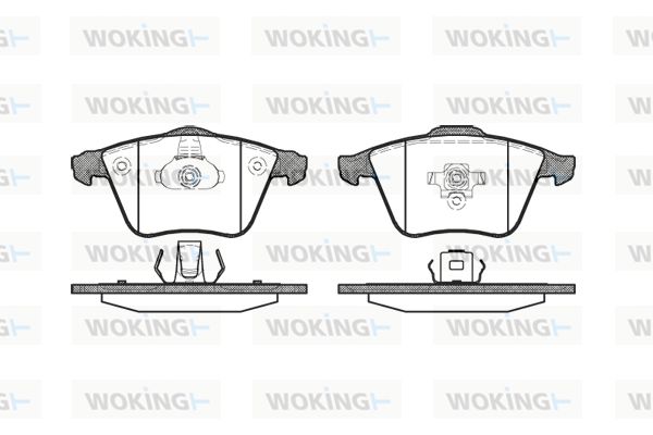 WOKING Комплект тормозных колодок, дисковый тормоз P8643.20