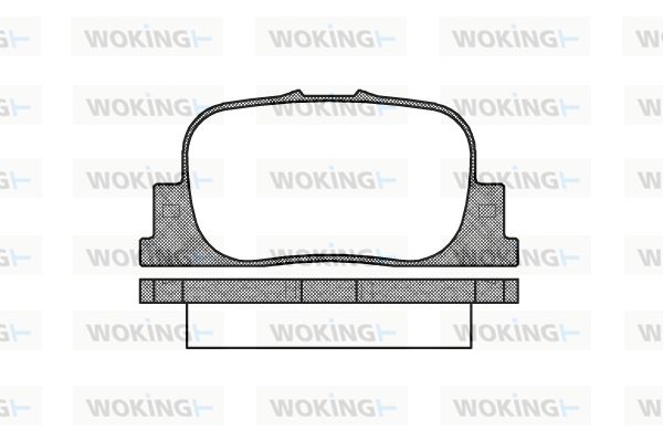 WOKING stabdžių trinkelių rinkinys, diskinis stabdys P9013.00