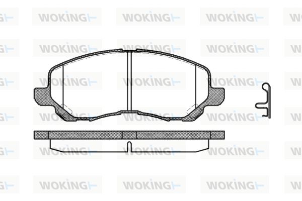 WOKING Комплект тормозных колодок, дисковый тормоз P9043.12