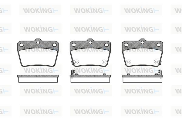 WOKING Комплект тормозных колодок, дисковый тормоз P9393.02