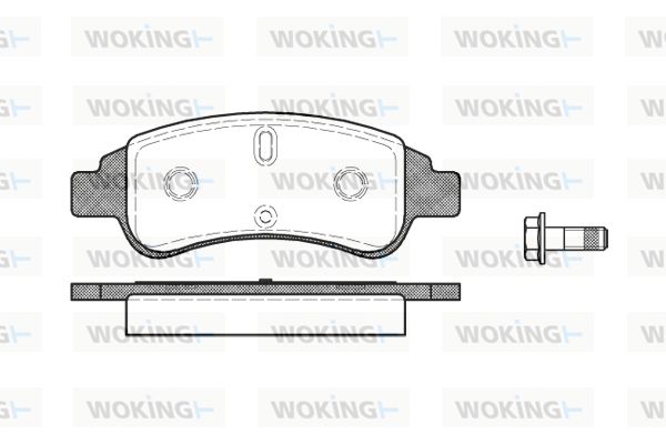 WOKING Комплект тормозных колодок, дисковый тормоз P9403.30