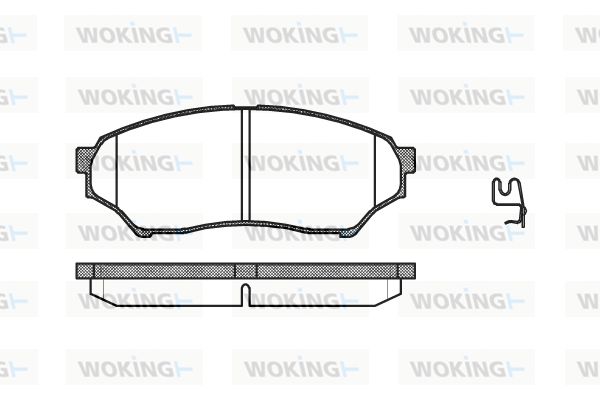 WOKING Комплект тормозных колодок, дисковый тормоз P9453.01