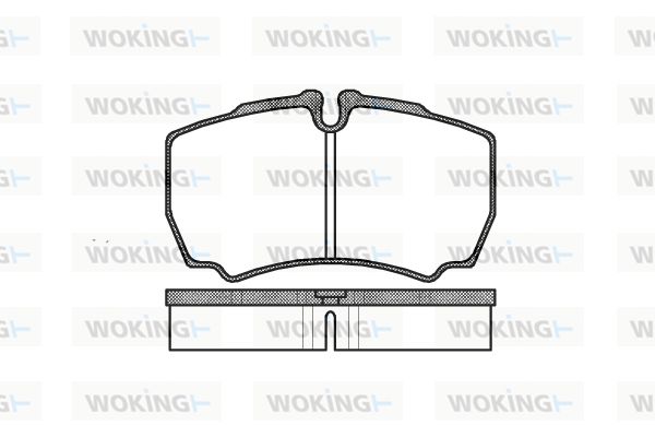 WOKING stabdžių trinkelių rinkinys, diskinis stabdys P9493.00