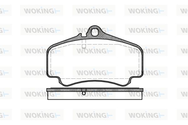 WOKING stabdžių trinkelių rinkinys, diskinis stabdys P9633.00