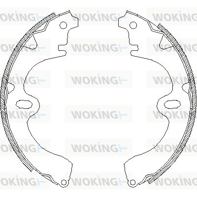 WOKING Тормозные колодки Z4008.00