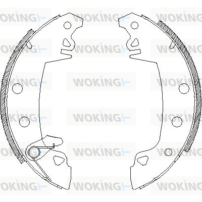 WOKING Тормозные колодки Z4017.06