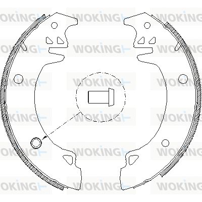 WOKING stabdžių trinkelių komplektas Z4037.00