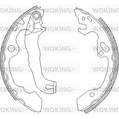 WOKING stabdžių trinkelė Z4040.00