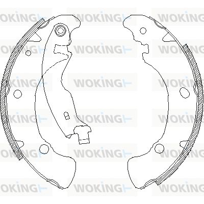 WOKING stabdžių trinkelė Z4041.00