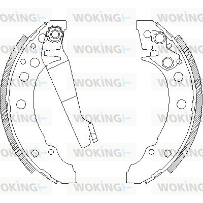 WOKING stabdžių trinkelių komplektas Z4045.00