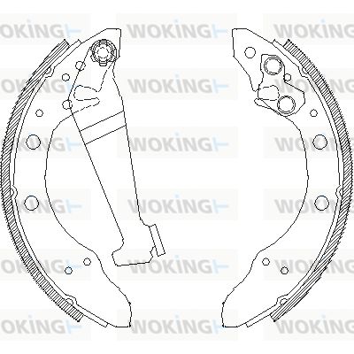 WOKING Тормозные колодки Z4046.01