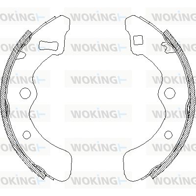 WOKING Комплект тормозных колодок Z4061.00