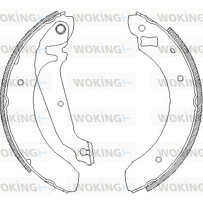 WOKING stabdžių trinkelių komplektas Z4062.00