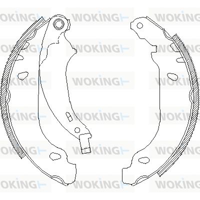 WOKING stabdžių trinkelė Z4076.00